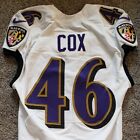 Baltimore Ravens Morgan Cox 2015 Team Issued Road White Jersey Size 42