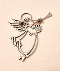 Sterling Silver Cut Out Angel Brooch