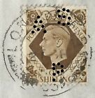 1948 Singapore Cover To London  Then By  anglo-saxon Petroleum  Perfin To Texas