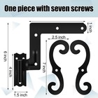 16 Pack  8 Pair  Steel Blind Shutter Hinges 1-1 16  With S Holdback Hook For Ext