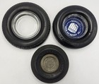 3 Vintage Advertising Car Auto Tire Ashtrays-b f  Goodrich  General Jumbo   Lee