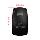 Rocker Switch Button 12v Green Led For Car Marine Boat Arb Carling 5pin 7pin