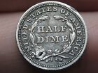 1853 P Seated Liberty Half Dime- Philadelphia  With Arrows  Xf ef Details