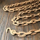 Vintage Wooden Chain Rare Carved Wood Folk Art Sculpture Carving 39   