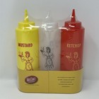 Tablecraft 3-piece Nostalgia Squeeze Bottle Set 12oz Ketchup Mustard Table Craft