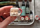 Tim Holtz Idea-ology Christmas 2024  Santa Mugs 2 Packs - 4  Mugs - Brand New 