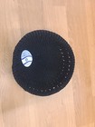 Large Black Knitted Kippah yarmulke Made In Israel 