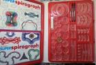 Original Super Spirograph Design Set 75 Pcs 50th Anniversary Edition Gold Wheel