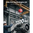 Uimoso Manual Chain Hoist 1t 2200 Lbs Capacity 10 Ft W durable G70 Chain