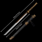 Dragon Ninjato Ninja Sword Straight Blade Unsharpened Display Stainless Steel