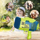 132 Hole Rocket Bubble Gun With Lights 20 000  Bubbles Per Minute  Kids   Adult