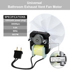 Universal Bathroom Exhaust Fan Motor Kit - 120v 50cfm For Nu-tone   Br-oan B   