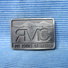 Boy Scouts Of America Rmc Belt Buckle Rocky Mountain Council Colorado Vtg gta924