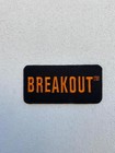 Harley Davidson Embroidery Patch Breakout Small 4 x2  Black orange Free Ship
