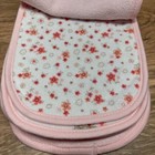 Gerber Baby Girls 3 Pack Pink Floral Terry Burp Cloths New Super Cute