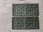 1940 Pair Of Oregon License Plates   162-859