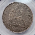 1860 O 50c Seated Liberty Half Dollar Pcgs Xf40 Cac Nice New Orleans  k440
