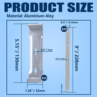 25 Sets 5  Aluminum Roof Gutter Hanger With Straps For Fixing Without Eaves