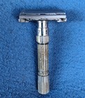 Vintage Gillette Fat Boy Double Edge Safety Razor Adjustable E3-1959