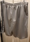 Vintage Adidas Basketball Shorts Mens 2xl Silver Mesh Shiny 3-stripe Athletic 