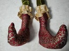 Frog Prince Doll 26  Royal Court Jester Vintage Velvet Shelf Sitter Plush Doll