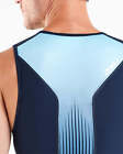 New 2xu Men Perform Front Zip Tri Singlet Medium Triathlon Top Race Train