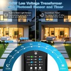 Low Voltage Landscape Lighting Kit  8-pack Led Spotlights With 24w Transforme   