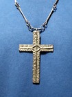 Zuni Silver Necklace Antique Native American Sterling Silver Cross Necklace 1910