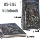 Kiswiar 3d Embossed Leather Journal  200 Page Vintage A5 Antique Warrior Hardcov