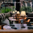 Cordless Table Lamp Portable Small Touch Lamp With Dimmer  18  2700k Recharge   