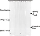 Small Shower Curtain Liner For Stall Size 36 X 72  8g Heavy Duty Peva Narrow Sta