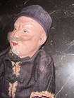 Vintage Antique Asian Chinese Old Man Silk Clothing Composition Doll 8 5 