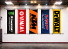 Motorsport Nobori Banner 71x24 In     Racing Garage Wall Flag Decor