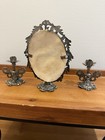 Vtg Victorian Art Nouveau Vanity Set 