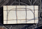 Arts And Crafts Pottery Palm Tree Landscape Plaque Tile   Joshua M Johnson Jmj