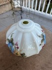 Vintage Glass Roses Oil Lamp Shade body Replacement Victorian Style gwtw