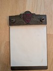 Royal Insurance Office Brass Enamel Memo Pad 1945 100th Anniversary