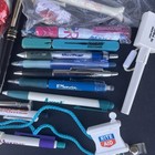 Vtg modern Pharmaceutical Drug Rep Lot Of 28 Metal   Plastic Pens Dry Ink