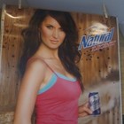 Natural Light Beer Poster Sexy Girl 2008 Anheuser-busch 19x27 Nat-a-licious  Nos