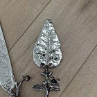 2 Pc Vintage Bombay Amethyst Floral Cake Servers