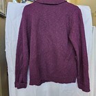 Vintage Classic Elements Small Petite Purple Floral Embroidered Cardigan Sweater