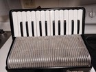 Vintage Silvertone Italy Key 12 Bass Piano Accordion Black No Case
