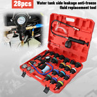 28pcs Universal Radiator Pressure Tester Vacuum Type Cooling System Refill Tool