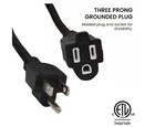 Gogreen Power 25 Ft  16 3 Heavy Duty Extension Cord - Black