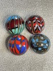 75 Piece Contemporary Art Glass Marbles Lot Lutz  Onionskin  Handmade  Signed
