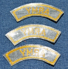 3 Small Vintage Original Nos Army 2 75  Patches Surplus Military Uniform Knights