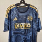 Philadelphia Union Jersey Mens 2xl Blue Mls Soccer Adidas Iloski 10 Climacool