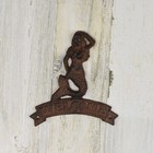 Beach House Mermaid Welcome Front Door Sign Wall Art Nautical Coastal Home Decor