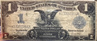 1899 1 Dollar Silver Certificate  Large Black Eagle  Fr  235  elliott  white 