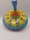 Vintage Ohio Art Ten Little Indians Litho Metal Spinning Tin Top Toy  Works B502